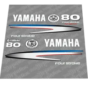411 Decals 856025720662 Aftermarket Replacement For Yamaha 80 Four Stroke 2002-2006 Gray