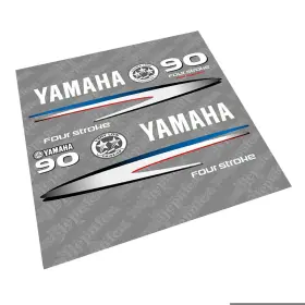 411 Decals 856025720679 Aftermarket Replacement For Yamaha 90 Four Stroke 2002-2006 Gray