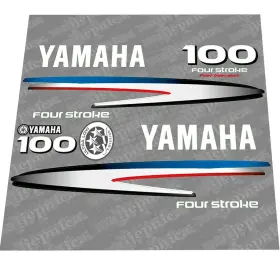 411 Decals 856025720686 Aftermarket Replacement For Yamaha 100 Four Stroke 2002-2006 Gra