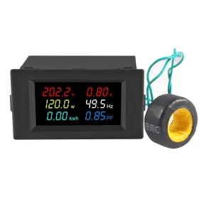 40-300v Aceirmc 16555 Ac Display Meter 100a Voltage Current Power Factor Frequency Electric