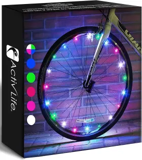 2-tire Activ Life 657258141001 Pack Led Bike Wheel Lights With 2 Wheels Multicolor