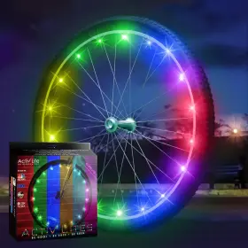 S1361895 Activ Life Led Color-changing Bike Wheel Lights - 1 Pack Multicolor Changing