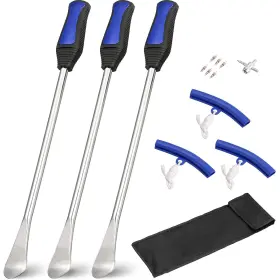 Zh417-1 Acymner Tire Changing Tools Set With 14.5 Inch Spoons 3 Rim Protectors 1 Valve