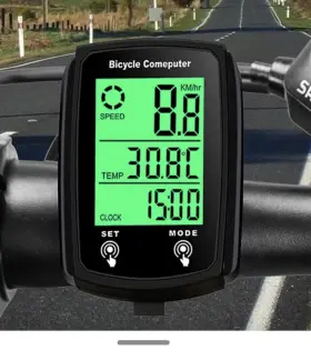 Ailgelyyt38w0dqbv-5b Ailgely Bike Computer Black Waterproof Backlight Lcd Wired Sensor Odometer Model