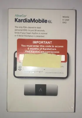 Alivecor 850214007315 Kardiamobile 6l Personal Ekg Device - Record Ekgs At Home New Sealed