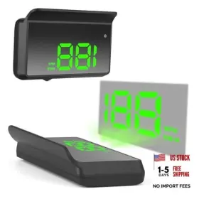 Ar-yc103038-gr Ando Racing Heads Up Display Gps Speedometer For Car Universal Windshield Head W2 Green