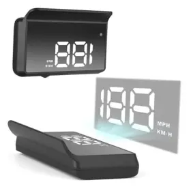 Ar-yc103038-wt Ando Racing Heads Up Display Gps Speedometer For Car Universal Windshield Head W2 White