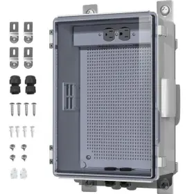 Ou001 Animacyn Waterproof Abs Enclosure Cabinet Junction Box 13.8 Inch X9.7 X5.9 Clear Cover #2