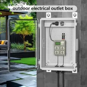 Ou001 Animacyn Waterproof Abs Enclosure Cabinet Junction Box 13.8 Inch X9.7 X5.9 Clear Cover #3