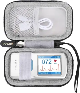 Aproca 614324865261 Hard Travel Storage Case For Emay Portable Ecg Monitor Wireless Black