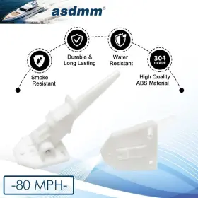 Asdmm 419391070554 Marine Boat Speedometer Pitot Kit Automatic Kick-up Tube Assembly Up To 80 M #3
