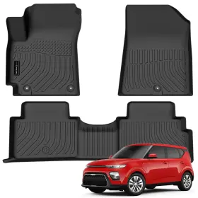 Afma-156 Auxko All Weather Floor Mat Fit For Kia Soul 2025 2024-2020 Tpe Liners A