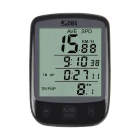 Ax 044286885760 Bike Speedometer Bicycle Speed Meter Digital Odometer Waterproof Lcd Black Light #2