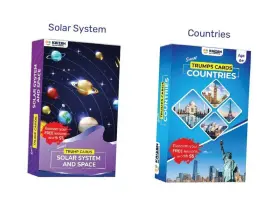 B3 Solutions Pvt Ltd 445045090068 Smart Trump Card Combo Countries And Solar System