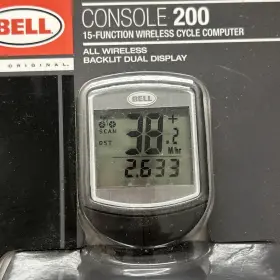 15-function Bell 035011953205 Console 200 Wireless Bike Cycle Computer New #2