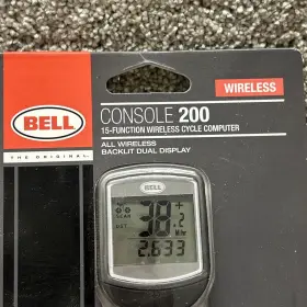 15-function Bell 035011953205 Console 200 Wireless Bike Cycle Computer New #3
