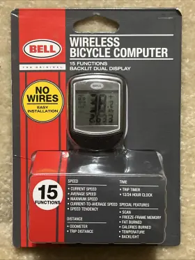 15-function Bell 035011969558 Console 200 Wireless Bike Cycle Computer New