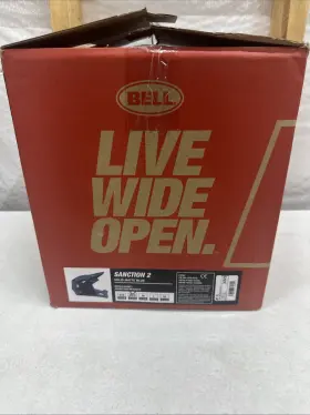 Bell 196178043694 Sanction 2 Solid Matte Blue Xs/s - New
