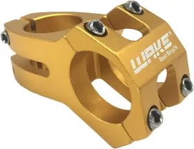 Wakstem01-gd Bnvb Wake High-strength 31.8mm Aluminum Alloy Mountain Mtb Bike Stem Riser Gold