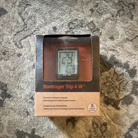 418118 Bontrager Trip 4w Wireless Bike Computer Black Max Speed Odometer Clock