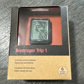 Bontrager 601479089710 Trip 1 Wired Computer Speed Cadence Odometer Dual Wheel Size Nib