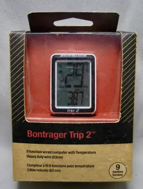 Bontrager 601479089734 Trip 2 Biking Cycling 9 Function Computer - Sealed New In The Box