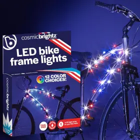 Brightz 850558007675 Cosmicbrightz Led Bike Frame Rope Light - 6.5-foot Length Patriotic