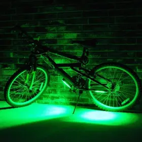 Brightz 899675002019 Gobrightz Led Bike Frame Light - 4 Modes For Flashing One Size Green
