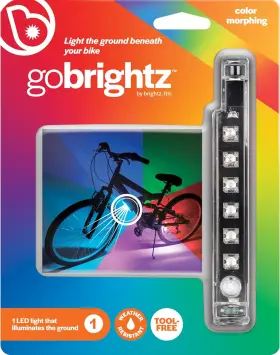 L5168 Brightz Gobrightz Led Bike Frame Light - 4 Modes For Flashing Color Morphing