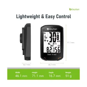 Bryton 088587001177 Rider 15 Neo Gps Bike/cycling Computer Device Only Twist Click Go 3 S #3