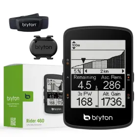 Bryton 088587001450 Rider 460 Sensor Bundle 2.6 Inch Lcd Gps Bike Computer Innovative Navi