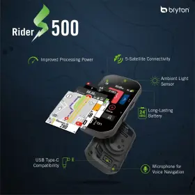 S500 Bryton 718251593139 Rider Sensor Bundle 2.4 Inch Color Lcd Touchscreen Gps Bike/cycli #3