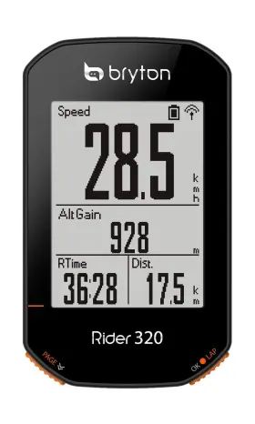 Br320e Bryton Rider 320e Gps Cycle Computer Black