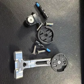 Bah00505 Cane Creek Silver Computer Mount Adjustable With Go Pro Used Once