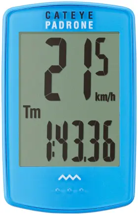 1604005n Cateye Padrone Bike Computer - Wireless Blue