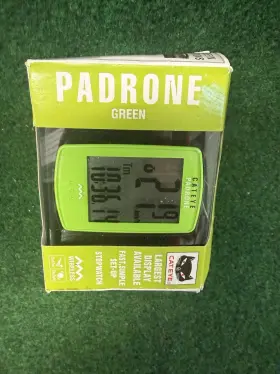 1604007n Cateye Padrone Wireless Bicycle Computer Lime Green