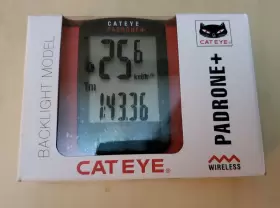 Cc-pa110w Cateye 1604600 Padrone Plus Wireless Bike Computer Backlit Black