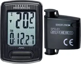 Cateye 711181558623 Urban Wireless Bike Computer Analog Speedometer And Odometer With Calorie