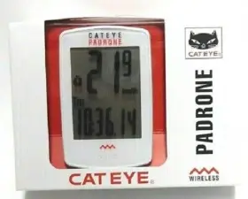 Cateye 725012027776 Padrone Bike Computer - Wireless White
