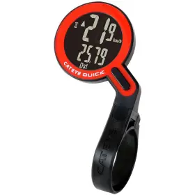 Cc-rs100w Cateye 725012033869 Quick Wireless Bicycle Computer Black / Red