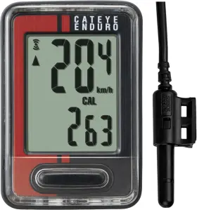 Cateye 725012038178 Enduro Wired Bike Computer Speedometer And Odometer Calorie Tracking Auto S