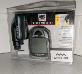 Cateye 990173015597 Cat Eye Cyclocomputer 10 Functions Micro Wireless Cycling Japan New Pckg Damaged