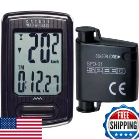 Cateye B0ds6l6dty Velo Wireless Bike Computer Analog Cyclocomputer Speedometer
