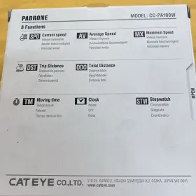 Ca240padrstb Cateye Padrone Stealth Wireless Cycle Computer Easy-to-read Inverted Lcd Screen #2