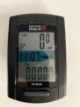Cc-gl50 Cateye Cateye-stealth 50 Gps Wireless Bike Computer Black #3
