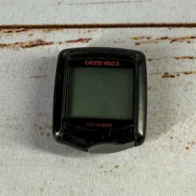 Cc-vl200 Cateye Velo 2 Wired Bike Computer Black Speed Distance Time Tracker