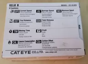 Cc-vl820 Cateye Velo 9 Bicycle Computer Wired Sensor #2