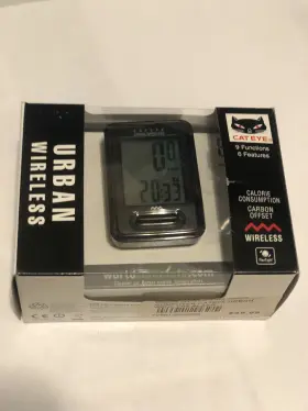 Cc-vt220w Cateye Urban Wireless Bicycle Computer -slightly Used - Read. C