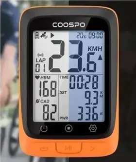 Bc107 Coospo Bike Computer Wireless Gps Cycling Tracker And 2 Sensors