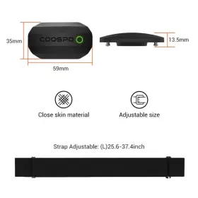 H808s Coospo Heart Rate Sensor Ant Bluetooth With Chest Strap #3